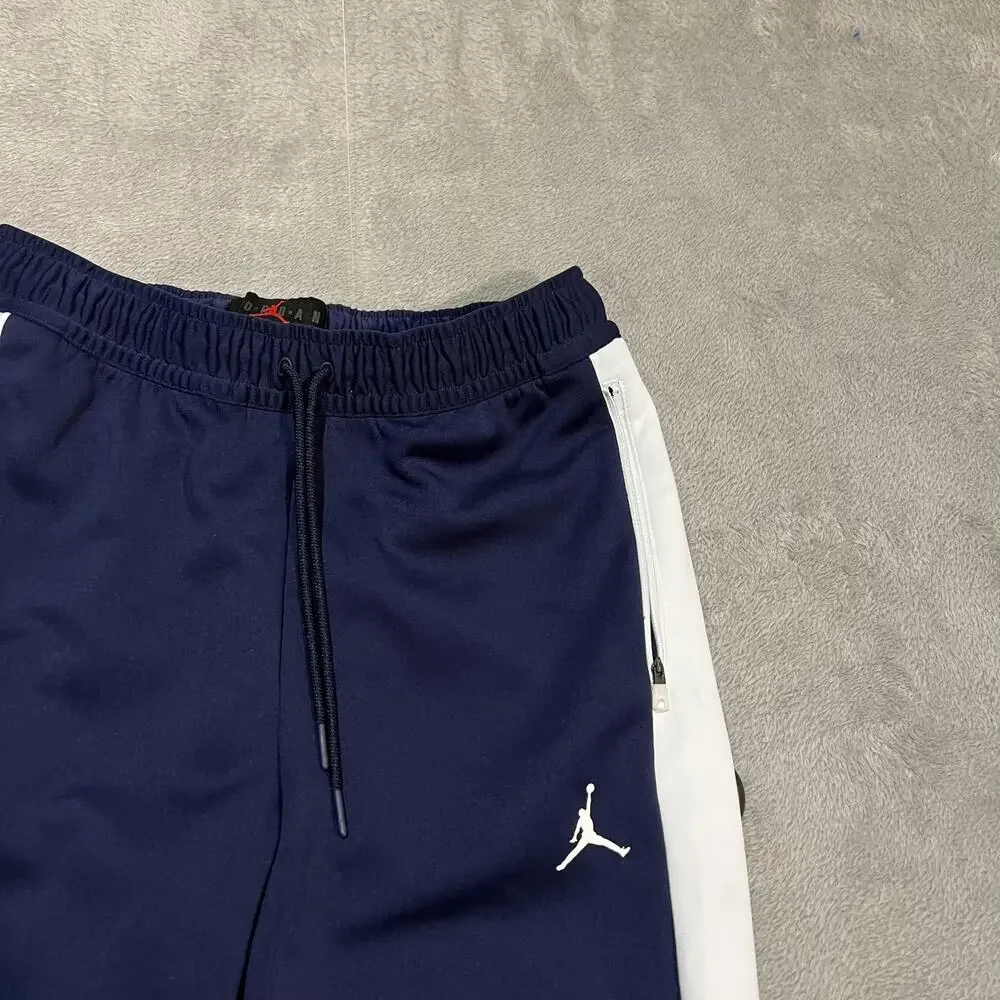 Jordan DNA Team Woven Pants Mens Medium Blue White Colorblock Jumpman Athletic